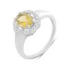 Серебряное кольцо с цитрином nano 1.538ct, вес изделия 3,12 гр (2189930)