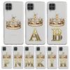 Чехол для телефона Samsung A13 A33 A35 A55 A73 A53 A23 A51 A71 A21S A12 A31 A41 A05s A03S A15 A25 A32 5G Алмазная Корона 26 Букв
