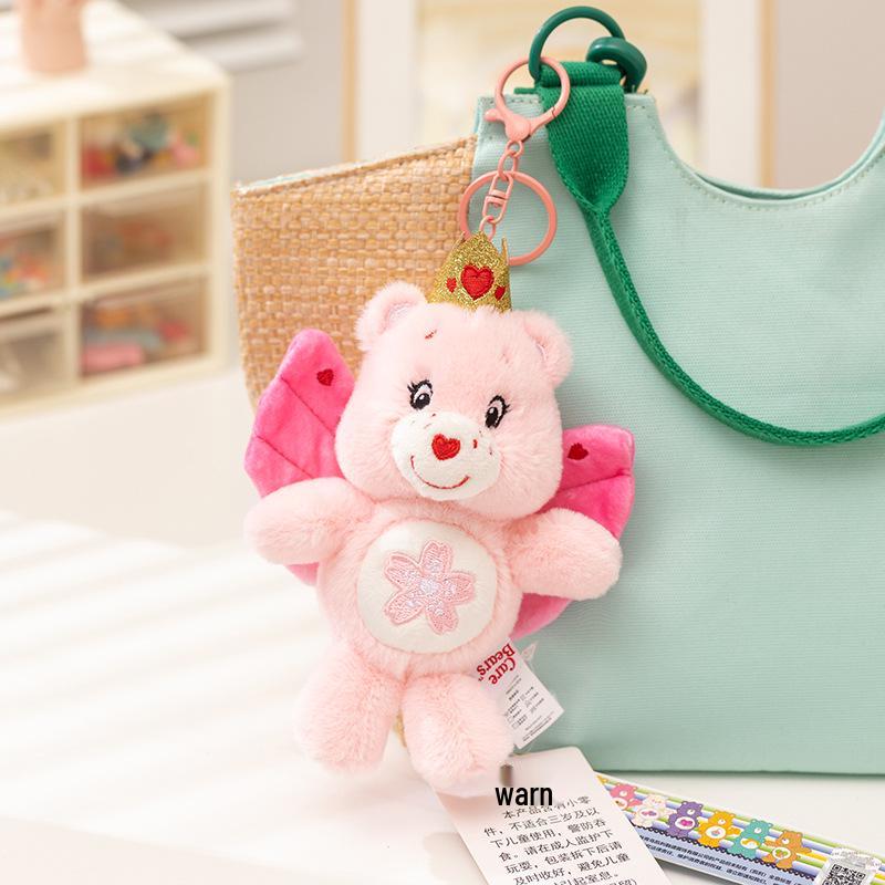 Оригинальный брелок-подвеска Care Bears Love Bear с функцией звонка, плюшевая игрушка