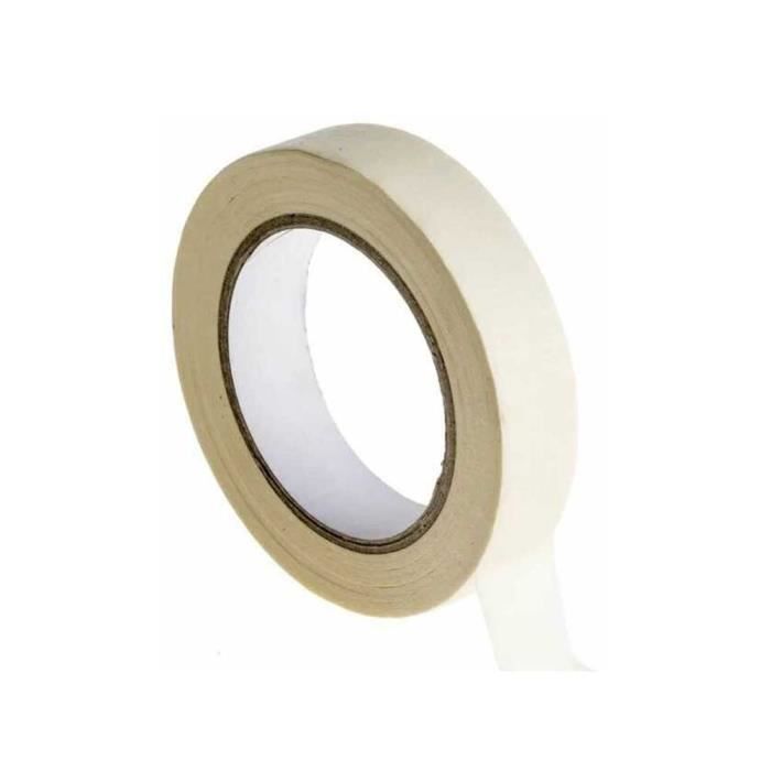 Adhesive Masking Tape – Protection for Painting Work DIY Superior Quality Finish All Surfaces - 19mm X 50m
