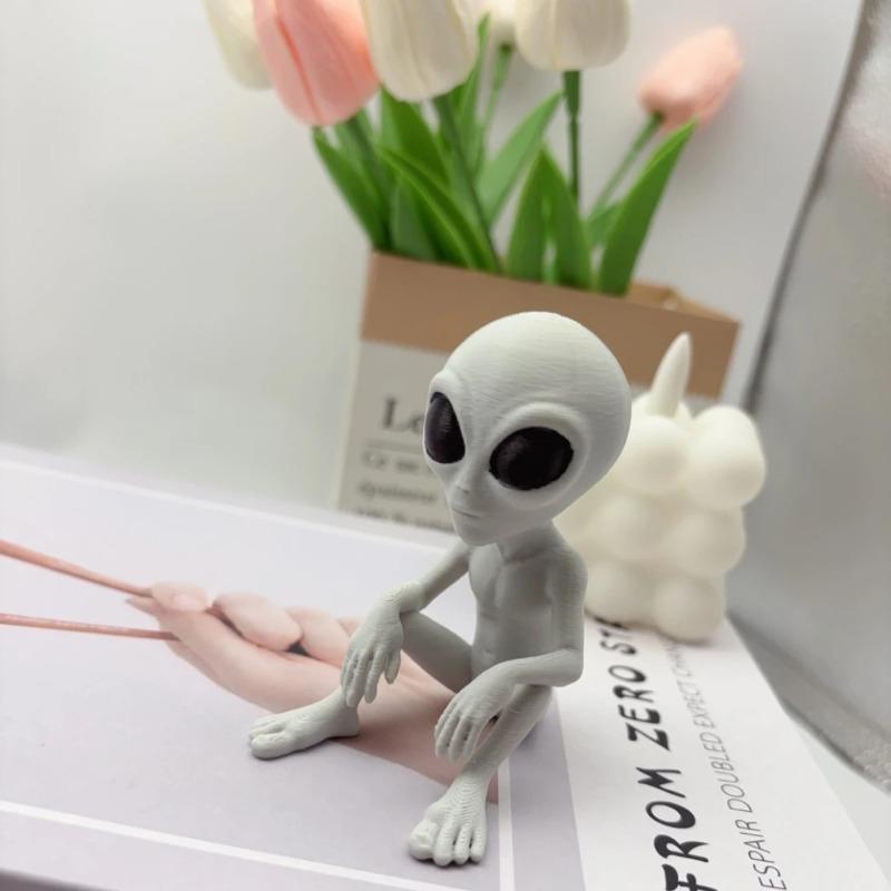 3D-печатные статуэтки фэнтезийных инопланетян, интересные космические украшения и забавные дизайны, подходящие для декора помещений/улицы