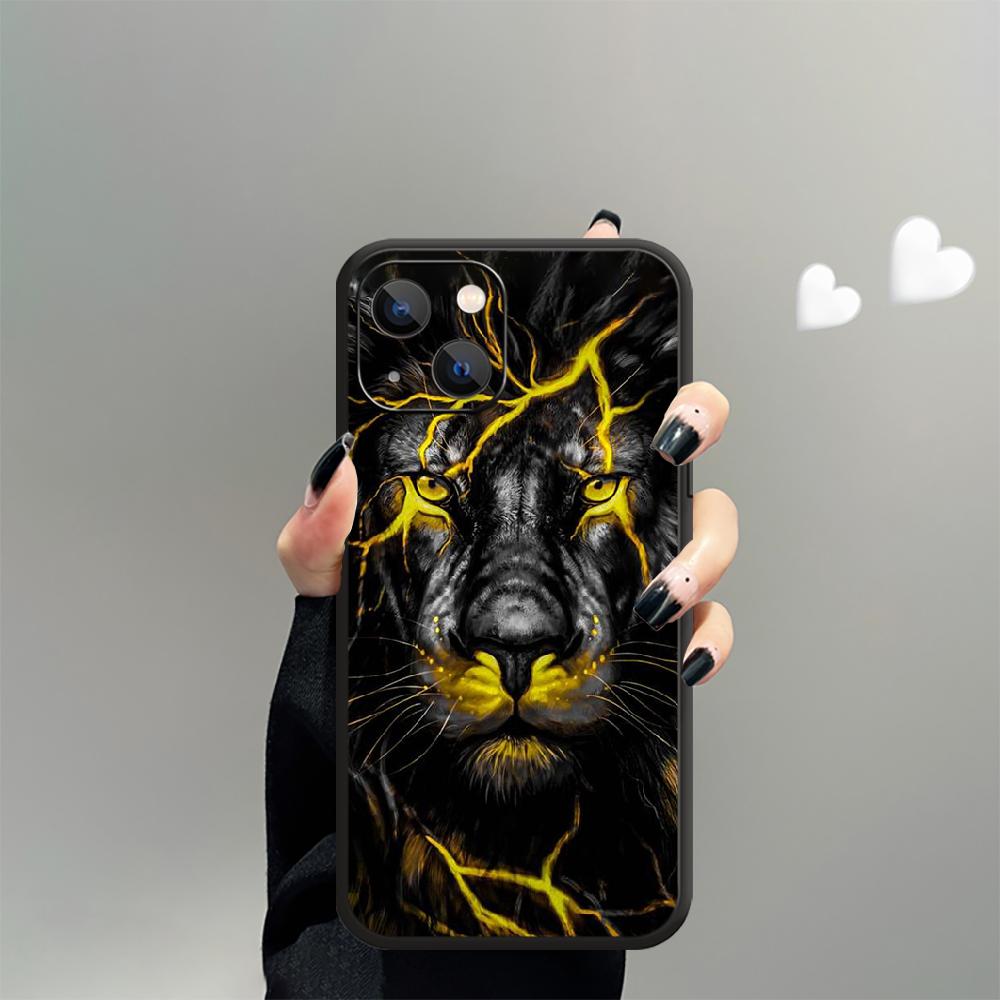 Чехол для телефона с крутым узором «Король Лев» для iPhone Samsung Galaxy Redmi Xiaomi Note S A 16 15 14 13 12 11 20 21 22 23 53 54 Pro Plus Ultra Силиконовая крышка