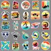 50 Surfing Graffiti Stickers Personalized Sports Decoration Mobile Phone Surfboard Suitcase Water Cup Stickers