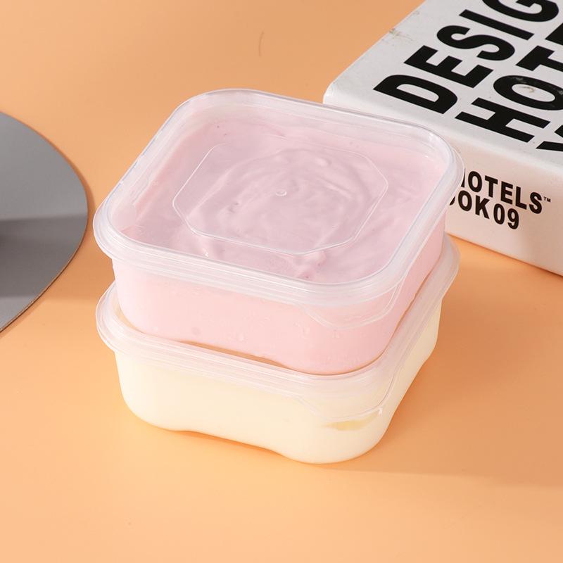 350/650 мл Контейнер для хранения мороженого, многоразовый контейнер для мороженого, форма с крышкой, кухонный холодильник для хранения, дом