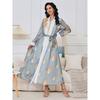 Magic Queen Middle East Ethnic Embroidery Sequin Cardigan Base Skirt Two-piece Set Robe Dress