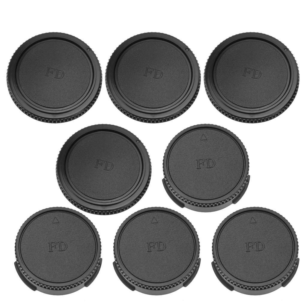 Camera Front Body Cap Rear Lens Cap Cover Set Compatible for Canon FD Mount Lens and Body