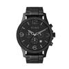 BUREI Analog Watch with Date Waterproof Quartz Black Simple Design for Business and Casual Chronograph with Large Luxury Gift for Men Men's Display,