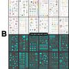 Наклейки-татуировки Dainatori, светящиеся в темноте, набор из 12 листов, B