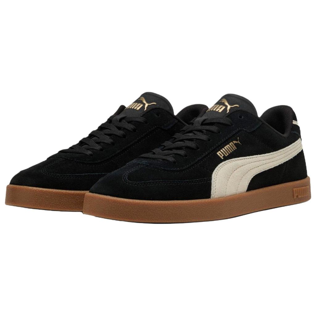 Puma Club II Era Замшевые Универсальные Удобные Низкие Кроссовки Унисекс Черный Коричневый 400717-01