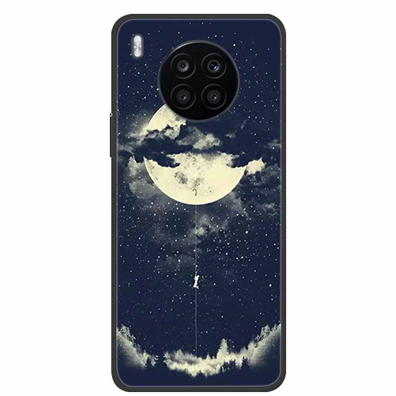 For Honor 50 Lite Case Shockproof Soft silicone TPU Back Cover For Huawei Honor 50 Lite Phone Cases Honor50 Lite Cute Cartoon