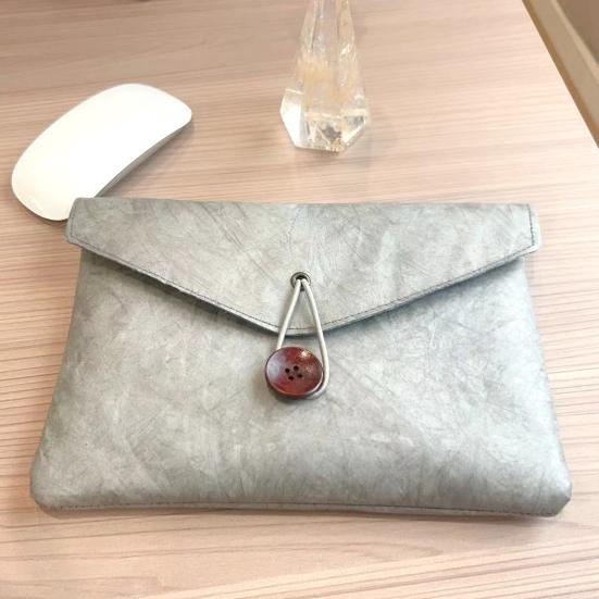 Бумажная папка-конверт Tyvek с вкладышем, держатель для портфолио на кнопке, защитный чехол для планшета iPad, органайзер для документов и канцелярских принадлежностей