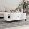  Coffee Table, White, 102x50x40 Cm, Wood-based Material