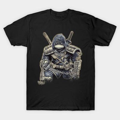 Мужская черная футболка с принтом The Last Ronin Tmnt Печать на бумаге для трансфера без вырезания Хлопковая футболка