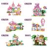 Woma Toys C0233 Plastic ABS Building Block Brick Set Pink Princess Castle Toy for Girl