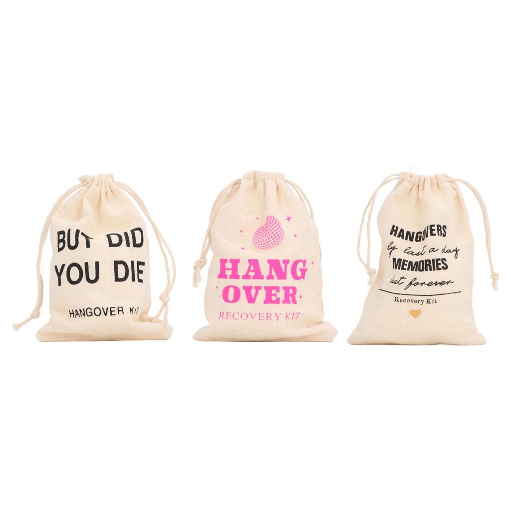 6pcs Bachelor Party Gift Bags with Drawstring Linen Party Favors Bachelor Bridal Shower Pouches for