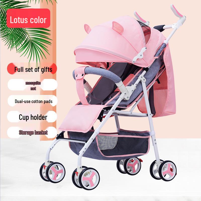 Ultra-Lightweight Foldable Baby Stroller, Sit & Lie Positions, for 0-3 Years