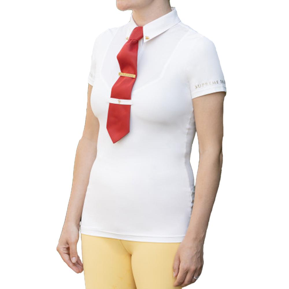 Supreme Products Womens/Ladies Champion Show Rider Quarter Zip Short-Sleeved Competition Shirt