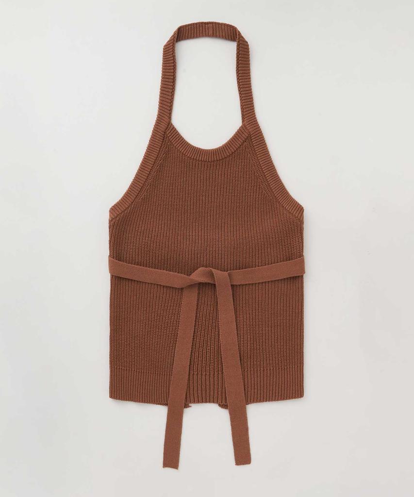 THERYE Wrap Sleeveless Knit(Camel)