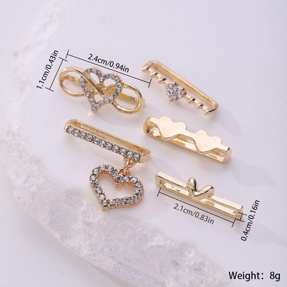 Metal Watch Band Ornament Brooch Decorative Nail Creative Wristbelt Charms  Strap Accessories