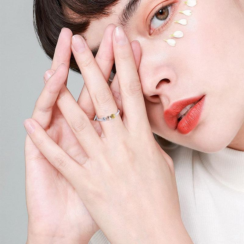 10 мм тревожные кольца для женщин Y2k, ювелирные кольца, бабочки, ромашки, бусины, антистрессовые кольца-спиннеры для подростков, 2022, эстетические