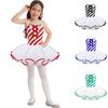 Детский костюм Миссис Санта-Клауса Candy Cane для девочек, рождественский костюм для танцев, фигурного катания на коньках, платье-пачка, купальник, танцевальная одежда