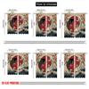 2D flat printing 2pcs Window Drapes Yin Yang Koi Japan Wave Digital Printed Polyester Drapes Seasonal Party & Holiday Decor