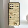 Партитура Музыкальные ноты Для OPPO A6 A5 Pro A15 A17 A77 A16 A76 A96 A18 A38 A58 A78 A98 A54 A74 A94 A40 A60 A80 Чехол