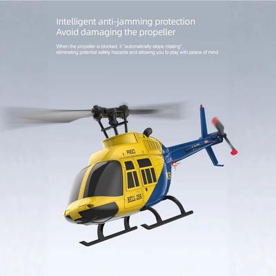 Радиоуправляемый вертолет A60 1:42 Четырехканальный Как Настоящий Bell206 Вертолет На Радиоуправлении С Фиксированной Высотой Оптический Поток RC Игрушка