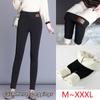 High Waist Wool Fleece Trousers Cashmere Lambskin Women Leggings Warm Pants Winter Thicken Leggings