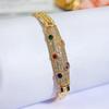 CMM Handmade Metal Jewelry Palace Style Golden Color Zircon Italian Brushed Craft Woman Party Retro Tennis Bracelet