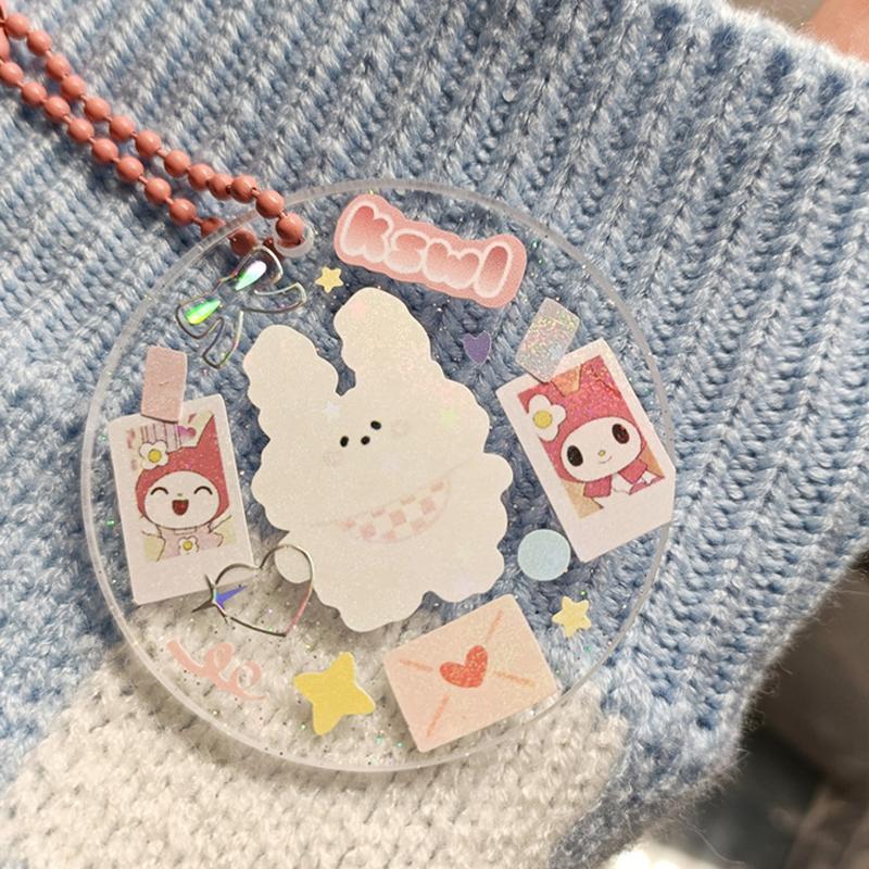 10 шт. прозрачные акриловые заготовки диски DIY брелки прозрачные акриловые аксессуары