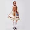 Halloween Medieval Adult Maid Manor Maid Farm Pastoral Dress Stage Costume