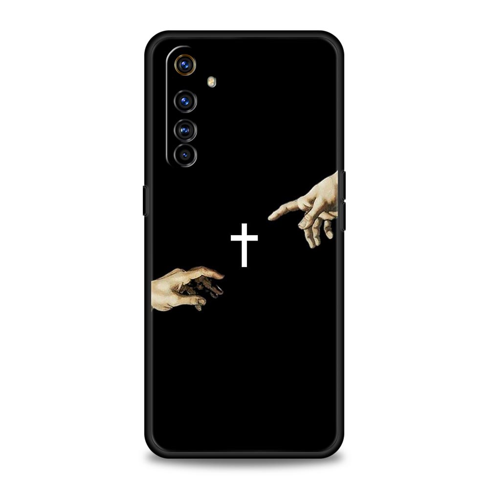 Чехол для телефона Библия Иисус Христос Крест для Realme 12 11 10 9 8 5G 7 6 GT5 GT3 GT2 Pro Plus C21 C11 C25 C35 GT Neo 2 3 3T 5