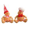 Christmas Decoration Doll Pendant Ornaments Cotton Stuffed Christmas Tree Plush Pendant Gingerbread Man Home Decoration