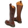 Женские высокие ботинки Dr.Martens из коровьей кожи на каблуке 3,5 см, красно-коричневые 32142243