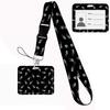 Дизайн скелета Lanyard Держатель для визиток и кредитных карт на шею Брелок-веревка Держатель для ID-бейджа Lariat Lasso