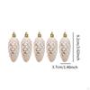 5 Pieces Christmas Tree Pinecones Ornaments Pine Cone Baubles Xmas