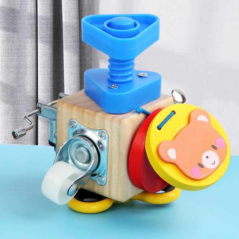 Гексаэдр Разблокировка Монтессори Учебные пособия Бизиборд Обучающие игрушки Детское раннее образование Бизидом Маленькие игрушки