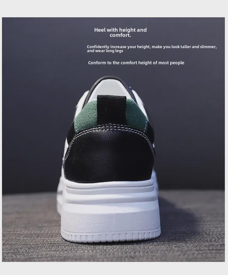 Женские повседневные белые туфли на толстой подошве большого размера 2025 года для студентов