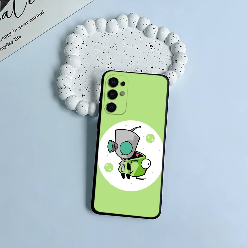 Мультяшный Invader Zim Gir Черный Мягкий Силиконовый Чехол для Телефона для Samsung S25, S24, S21, S22, S23, S30, Ultra, S20, Plus, FE, Lite