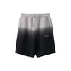 Li Ning Sports Basketball Series Logo Embroidered Loose Gradient Drawstring Shorts Men Shorts Black AKSR723-1