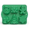 DIY Christmas Silicone Molds Chocolate Candy Baking Molds Set for Mini Cakes Handmade Soap Chocolate Jello Candy and Candles