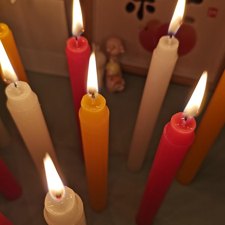 Бездымные дезодорирующие белые свечи для отключения электроэнергии и подношений Будде