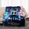 Hollow Knight Blanket Game Flannel Novelty Warm Microfiber Flannel Durable for Children and Adults Travel Bedspread Sofa Cover