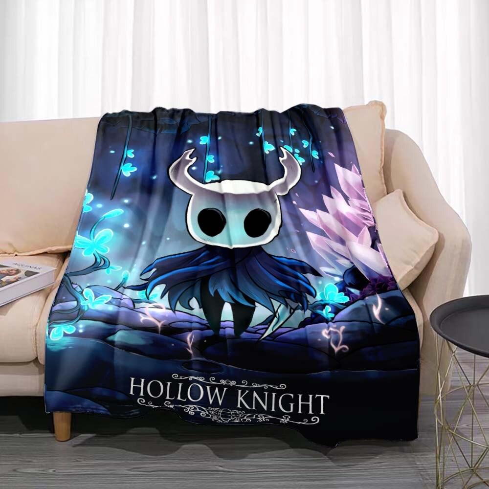 Одеяло Hollow Knight, игровое фланель, новинка, теплая фланель из микрофибры, прочная для детей и взрослых, дорожное покрывало, чехол для дивана