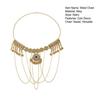 Alloy Waist Chain Retro Style Coin Tassel Decor Belt Chain Adjustable Length Belly Dance Bohemia Body Chain