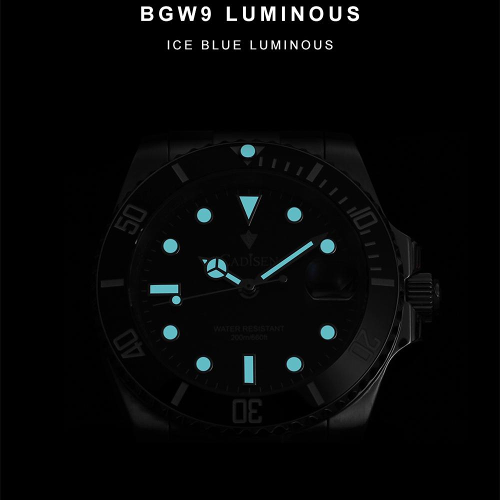 Cadisen New TOP Brand Luxury Men's Watch with Box Water Resistant 200m/660ft NH35 Automatic Men's Mechanical Watches