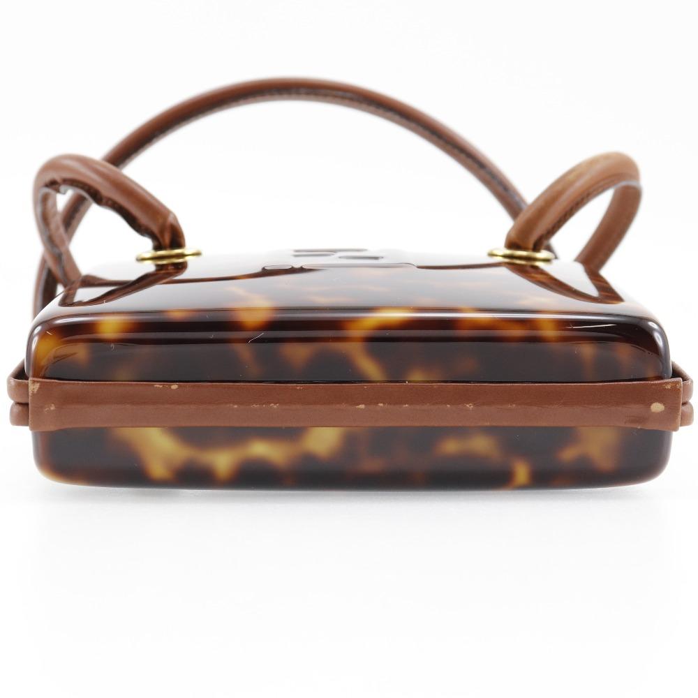 Fendi FF Сумка Вечерняя сумка Коричневый пластик/кожа Женская Б/у