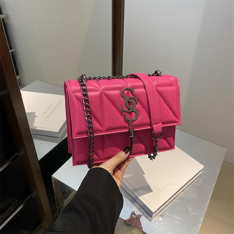 Осень индивидуальность красивая простая сумка через плечо нишевый дизайн тренд сумка-мессенджер повседневная маленькая квадратная сумка