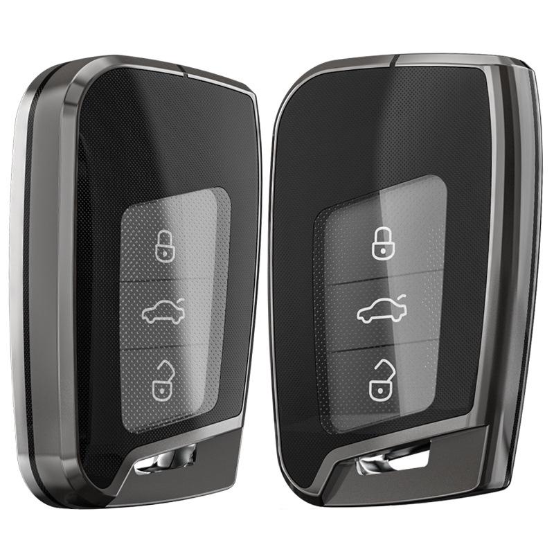 Volkswagen Key Case for Magotan, Passat CC, Tiguan L, Teramont X, Lavida, Magotan B8 - Car Key Shell with Buckle